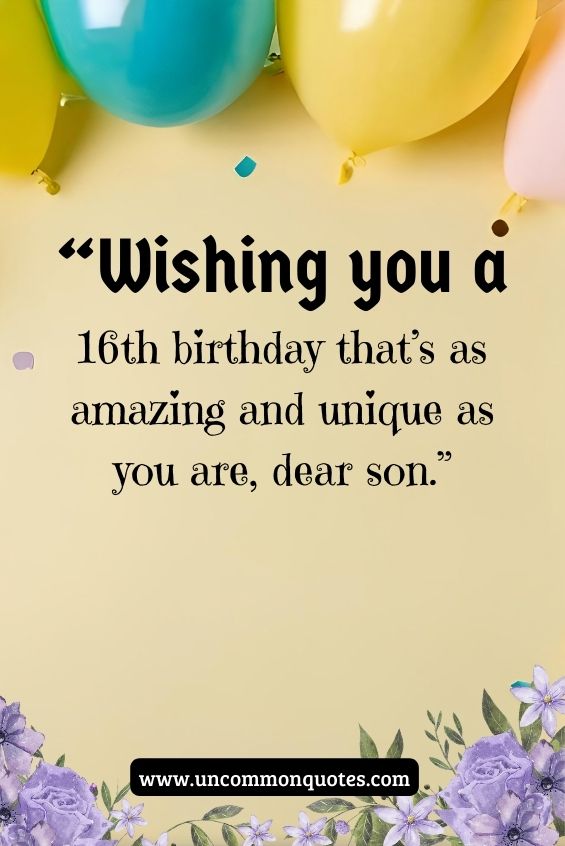 16th birthday wishes for son 4