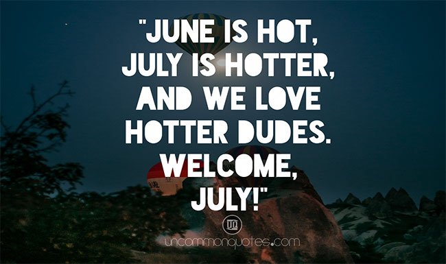July Quotes for Calendars