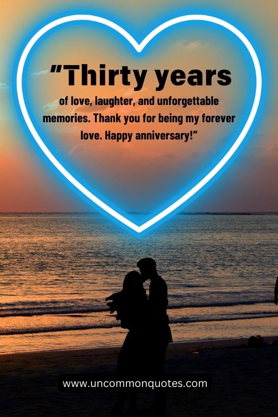 30th wedding anniversary messages to my wife 9