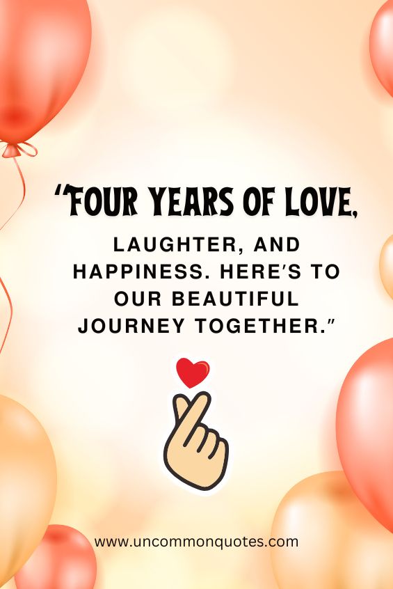 4th wedding anniversary wishes for husband 10