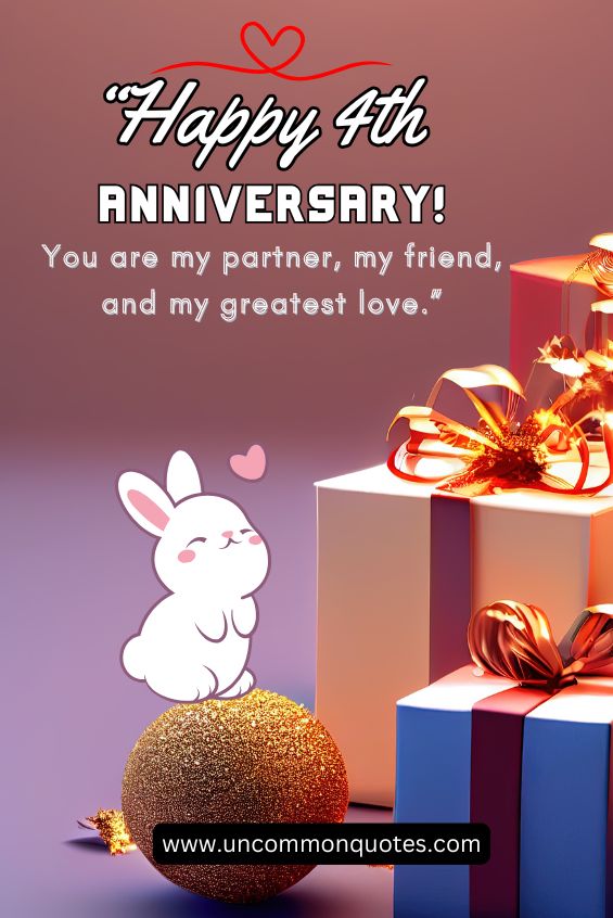 4th wedding anniversary wishes for husband 8