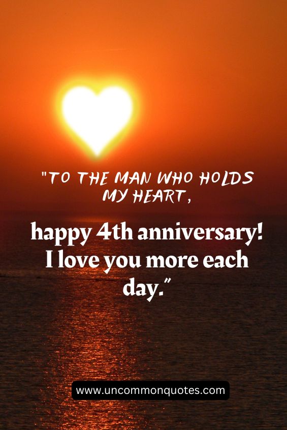 4th wedding anniversary wishes for husband 9