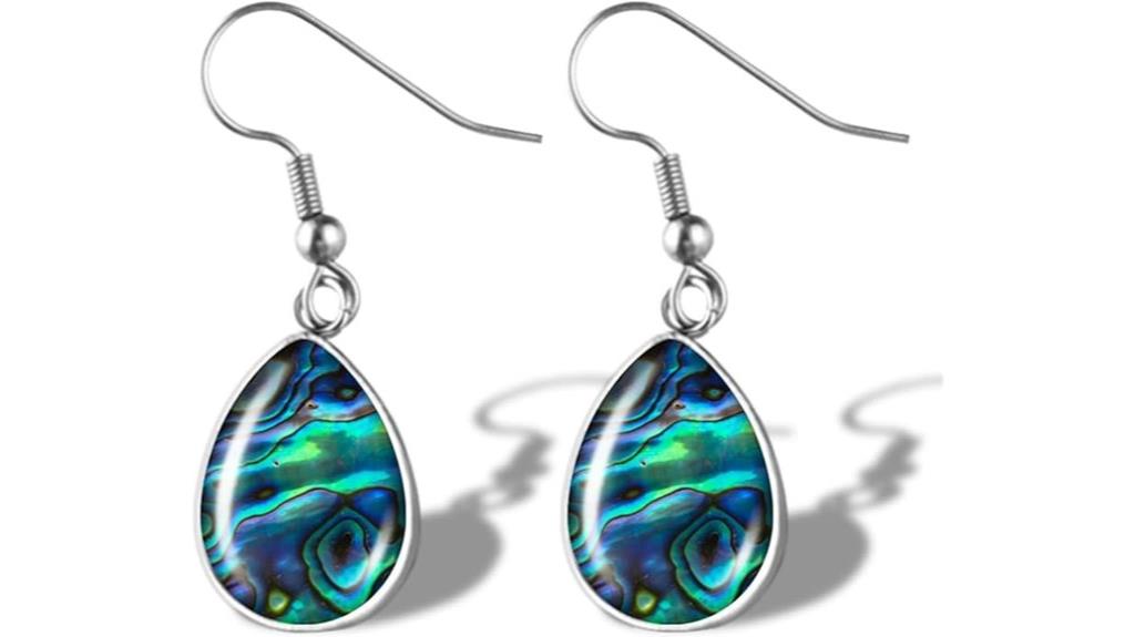 abalone shell earrings women