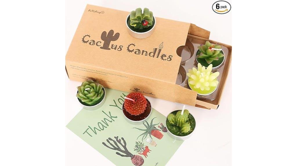 aixiang cactus tealight candles