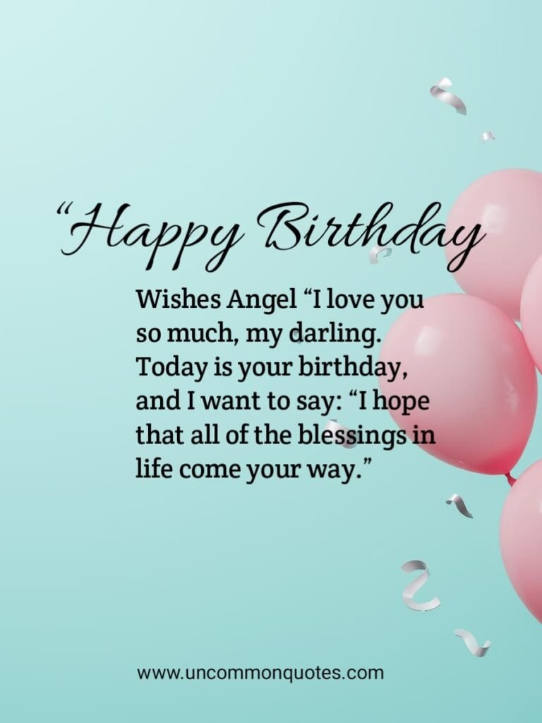 birthday image wishes for angel