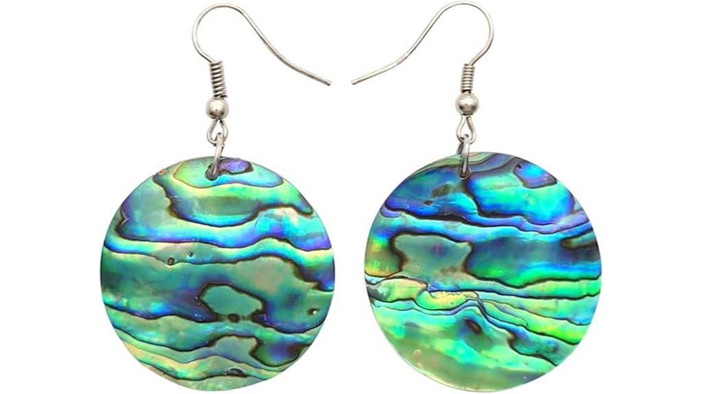 colorful shell earrings for women