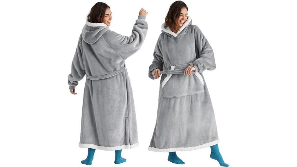 cozy wearable blanket hoodie