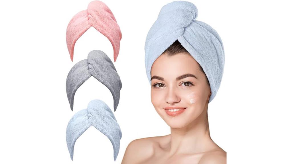 curly hair towel set