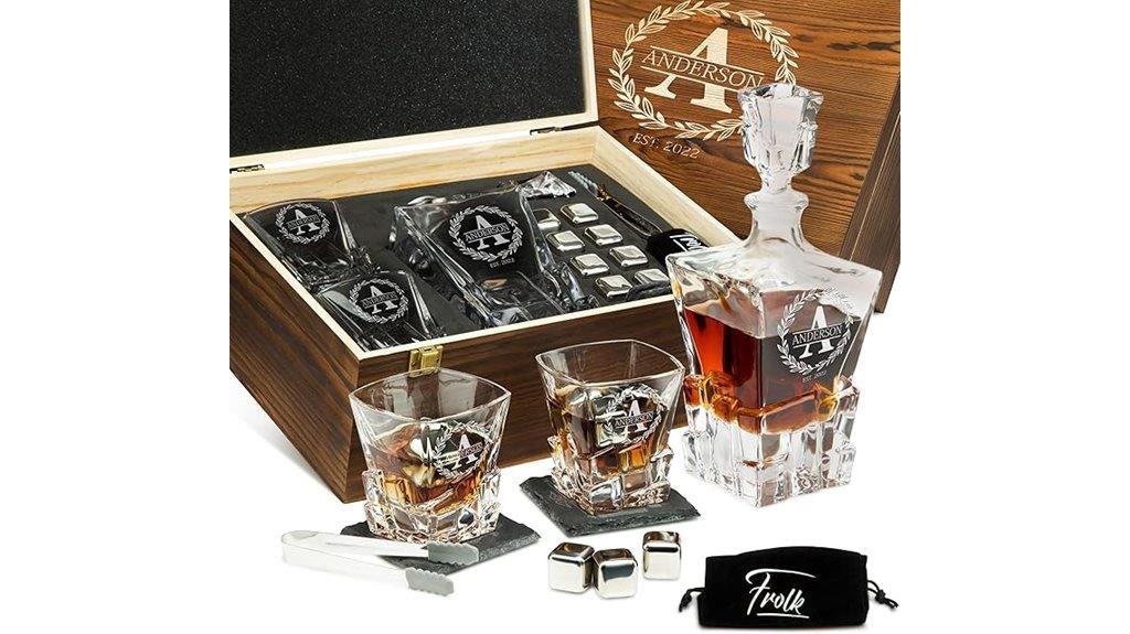 customized whiskey decanter set