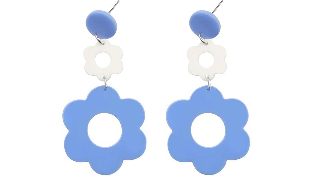 daisy drop earrings design