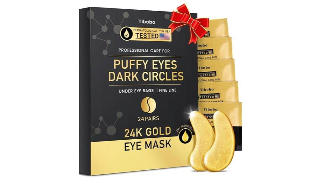 gold eye masks set