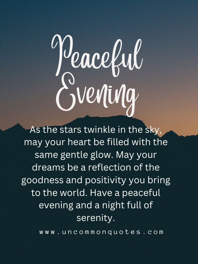 good evening prayer message