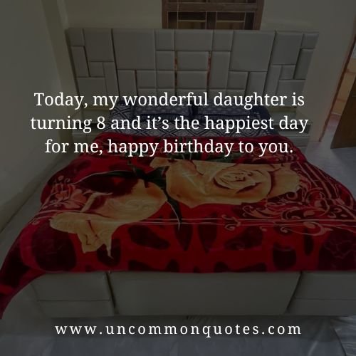 happy 8th birthday daughter quotes from a mother