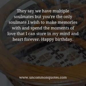 Birthday Wishes For Soulmate 2024