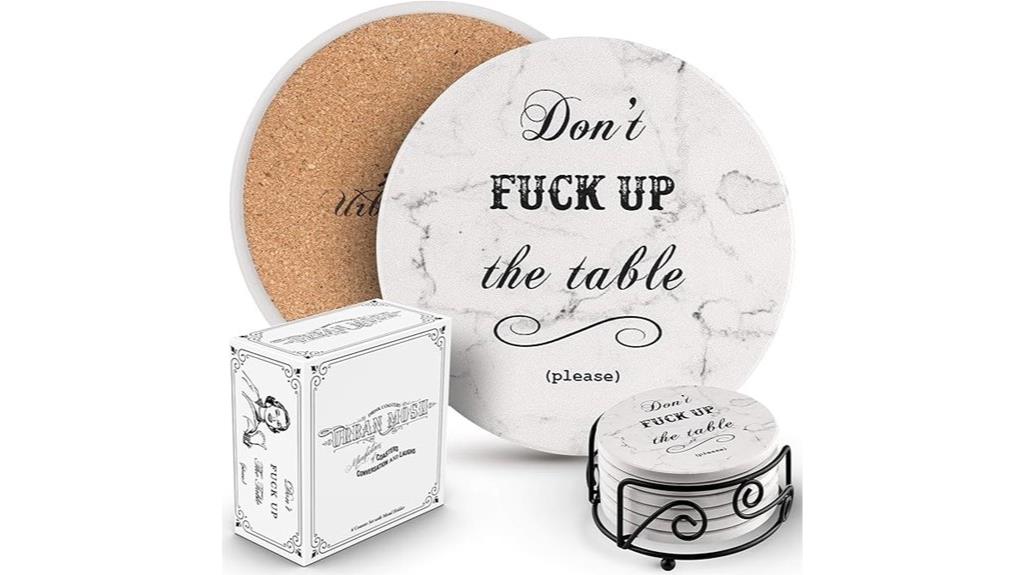 humorous coasters for homeowners