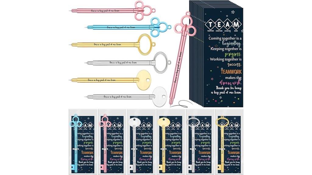 inspirational key shape pens