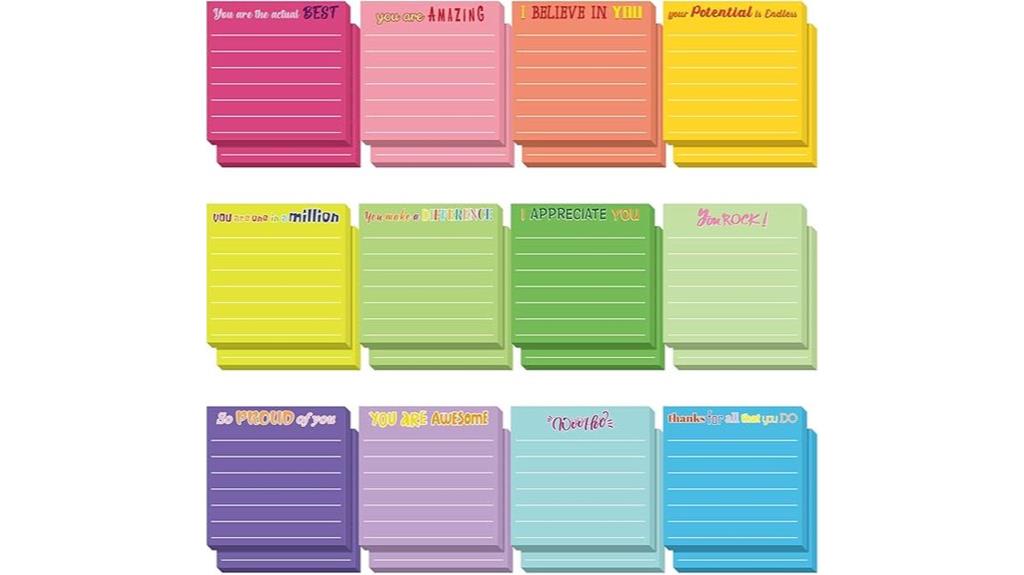 inspirational sticky notes pack