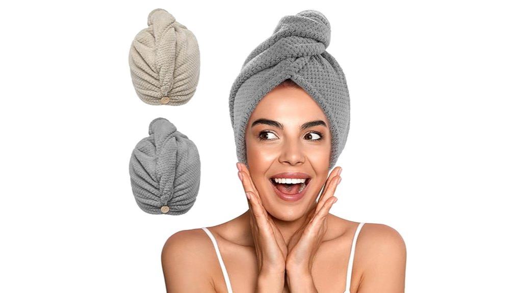 microfiber hair towel wrap