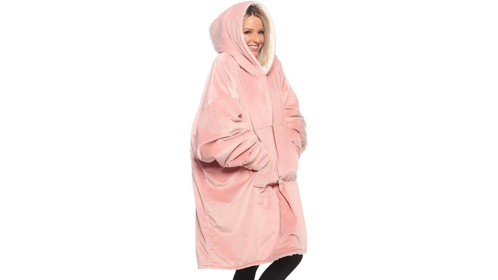 oversized microfiber sherpa blanket