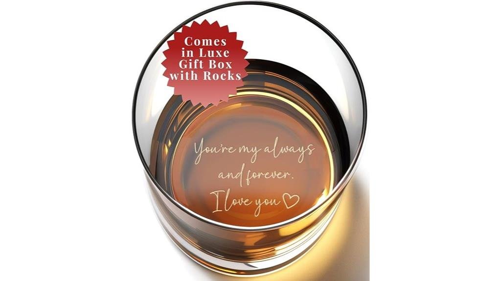 personalized whiskey glass set