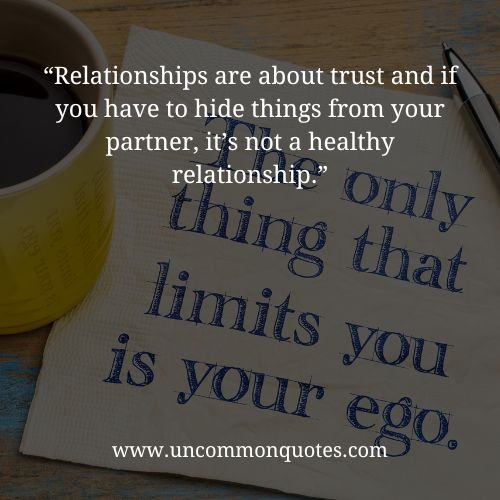 quotes about hiding things from your partner