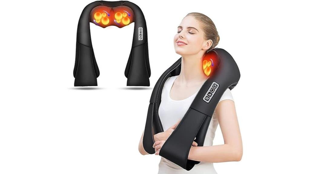 shiatsu massager with heat