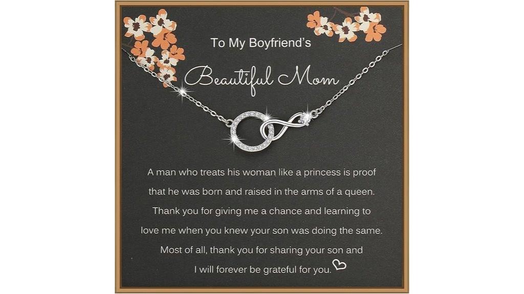 sterling silver infinity necklace