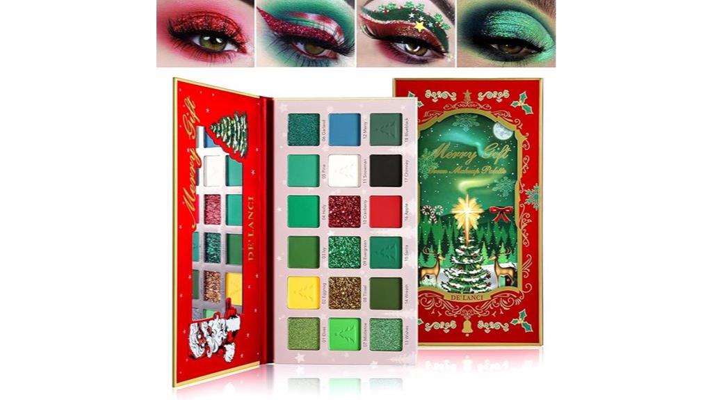 vibrant green eyeshadow palette