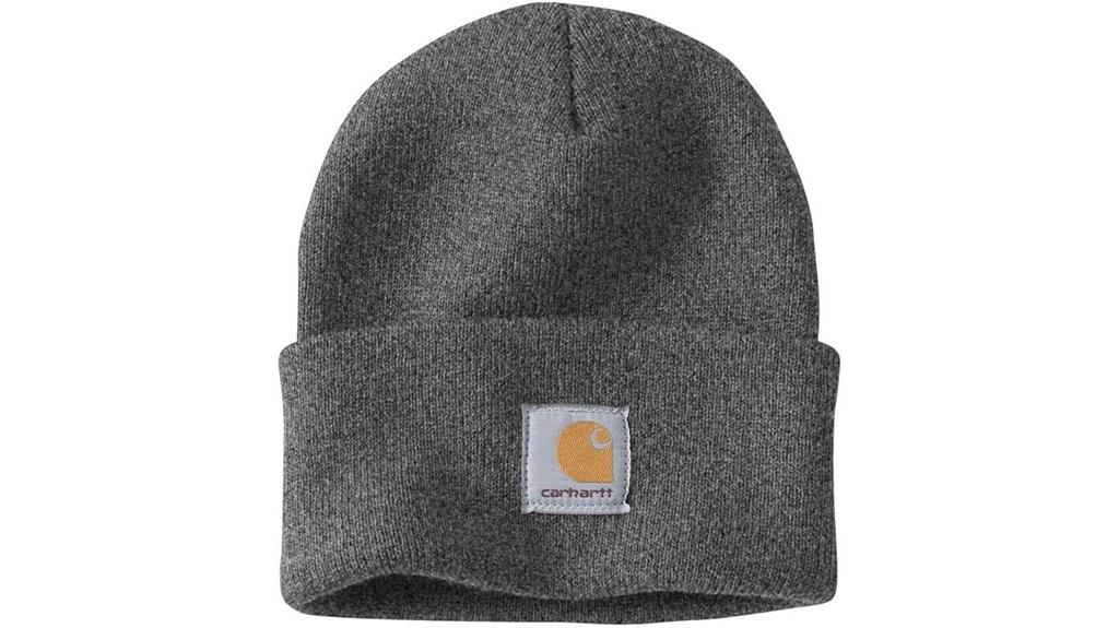 warm knit cuffed beanie